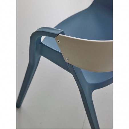 Silla WILLA azul de estilo moderno