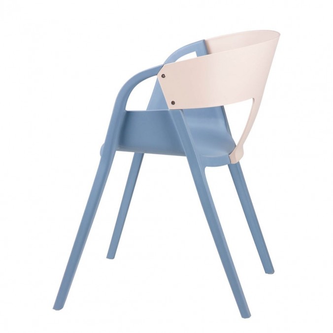 Silla WILLA azul de estilo moderno