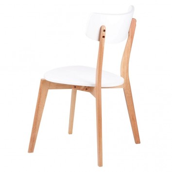 Silla SKAN de estilo nórdico en madera 2