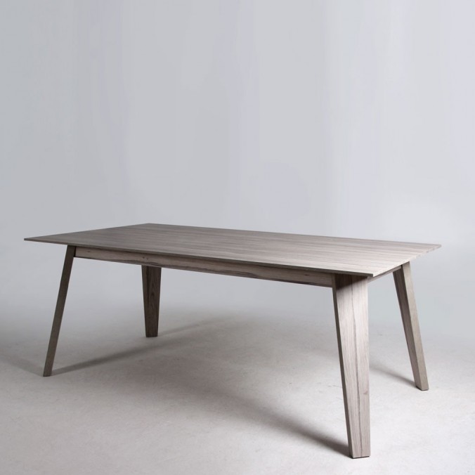 Mesa de diseño nordico comedor roble blanco