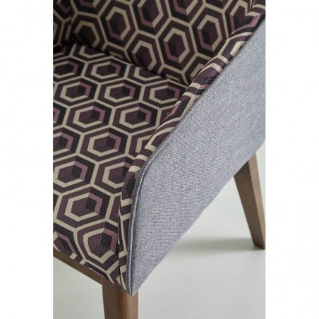 Butaca CLIO estilo clásico tapizado tela y madera