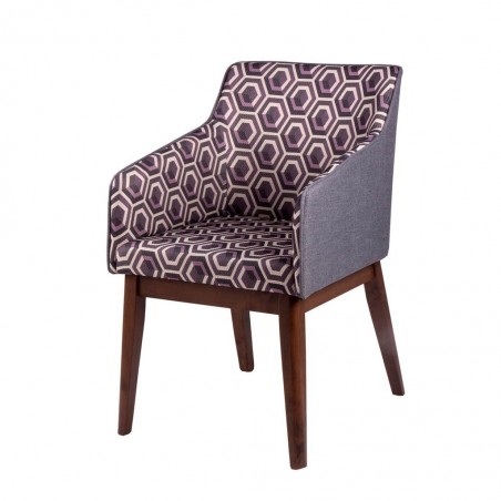 Butaca CLIO estilo clásico tapizado tela y madera