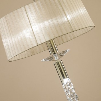 Colgante techo clásico TIFFANY cuero 46cm 2