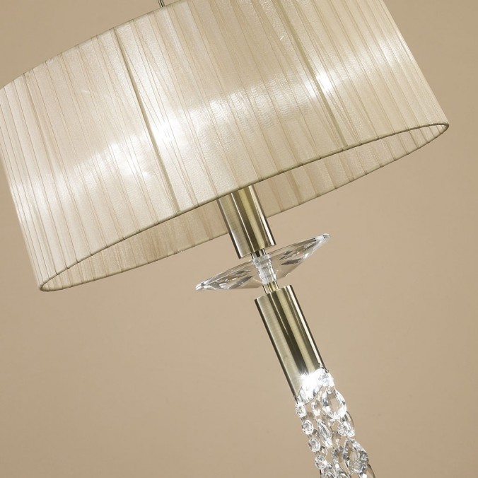 Colgante techo clásico TIFFANY cuero 46cm