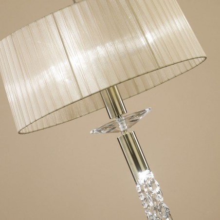 Colgante techo clásico TIFFANY cuero 46cm