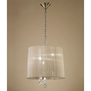 Colgante techo clásico TIFFANY cuero 50cm