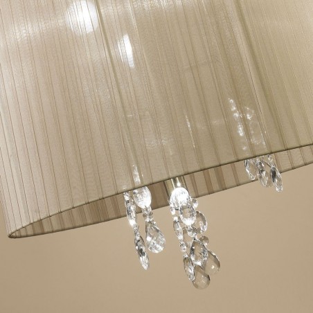 Colgante techo clásico TIFFANY cuero 50cm