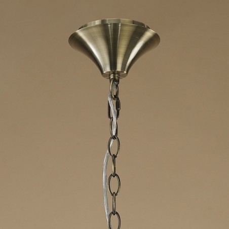 Colgante techo clásico TIFFANY cuero 50cm