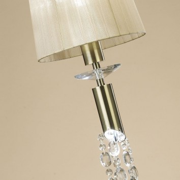 Colgante techo clásico TIFFANY cuero 23cm 2