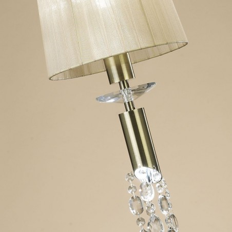 Colgante techo clásico TIFFANY cuero 23cm