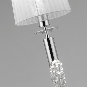 Colgante techo clásico TIFFANY cromo 23cm 2