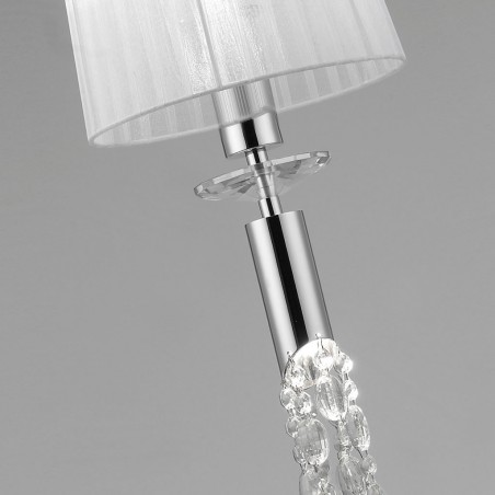 Colgante techo clásico TIFFANY cromo 23cm