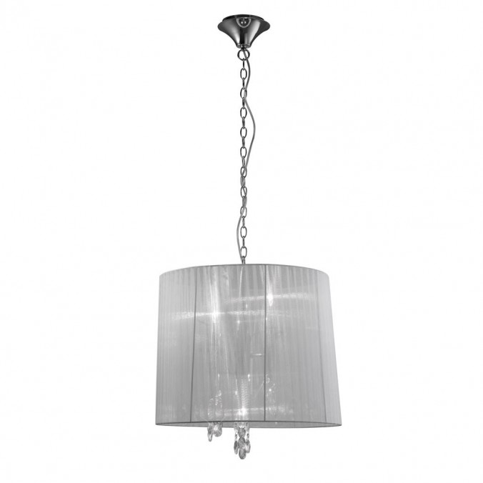 Colgante techo clásico TIFFANY cromo 50cm