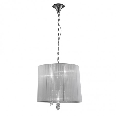 Colgante techo clásico TIFFANY cromo 50cm