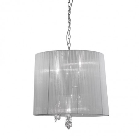 Colgante techo clásico TIFFANY cromo 50cm