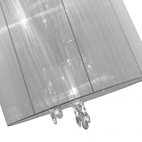 Colgante techo clásico TIFFANY cromo 50cm