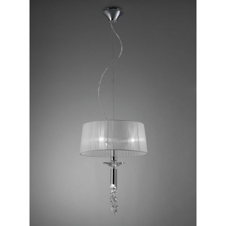 Colgante techo clásico TIFFANY cromo 46cm