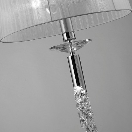 Colgante techo clásico TIFFANY cromo 46cm