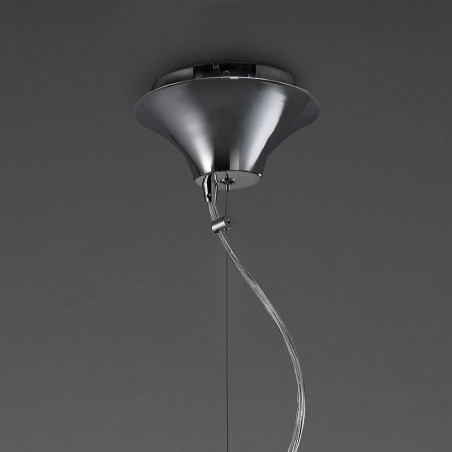 Colgante techo clásico TIFFANY cromo 46cm