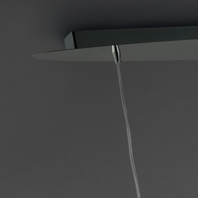 Lámpara techo clásica TIFFANY cromo 3 pantallas Lámpara techo clásica TIFFANY cromo 3 pantallas