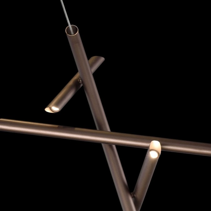 Lámpara colgante de techo LED TAKE bronze