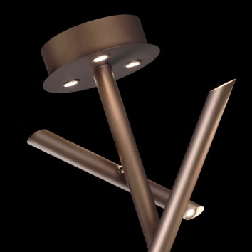 Semiplafon de techo LED TAKE bronze 2