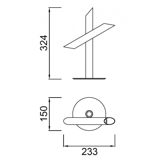 Lámpara de mesa diseño LED TAKE bronze