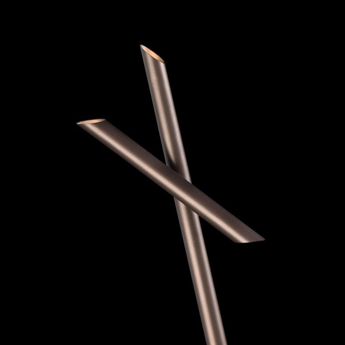 Lámpara de pie LED TAKE bronze