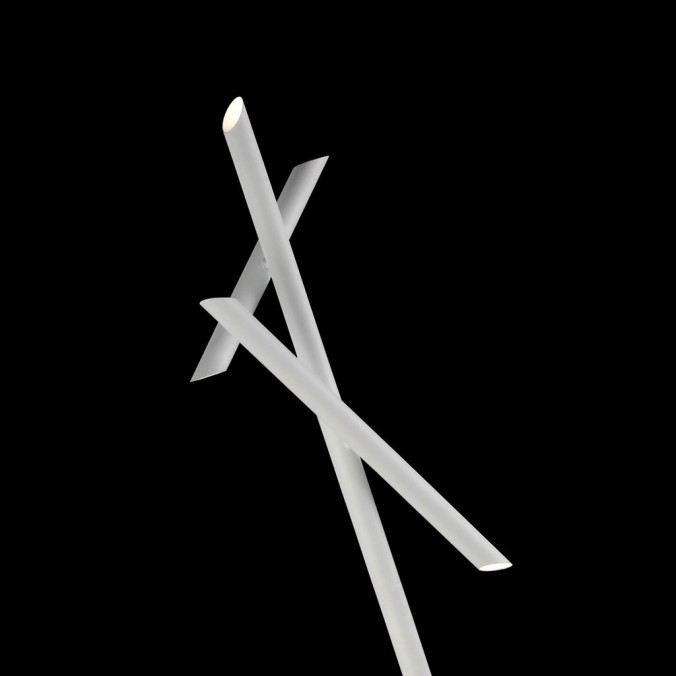 Lámpara de pie doble LED TAKE WHITE