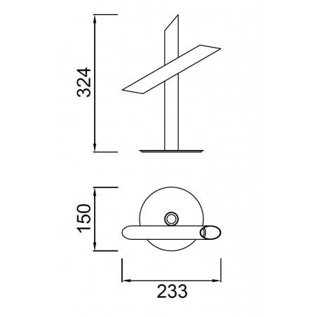 Lámpara de mesa diseño LED TAKE WHITE