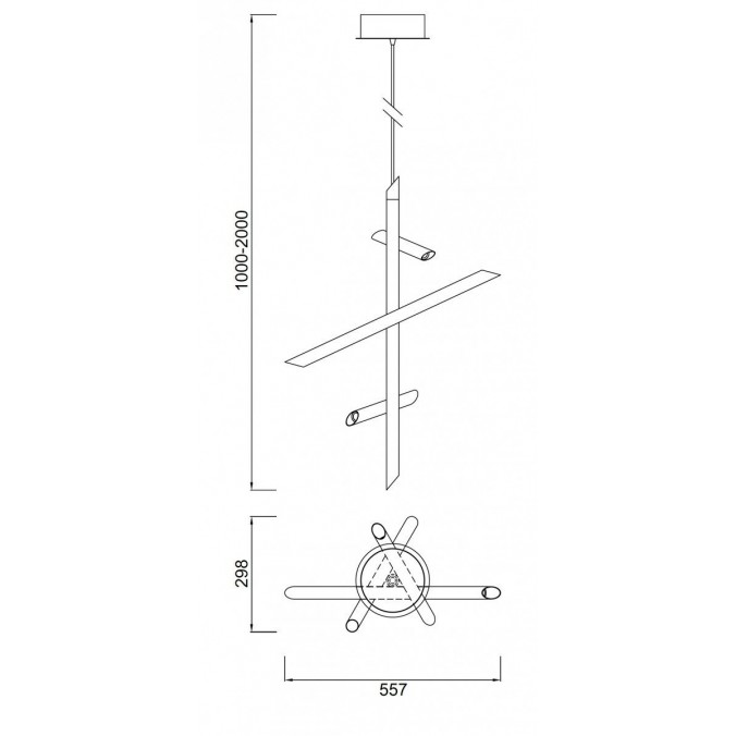 Lámpara colgante de techo LED TAKE WHITE