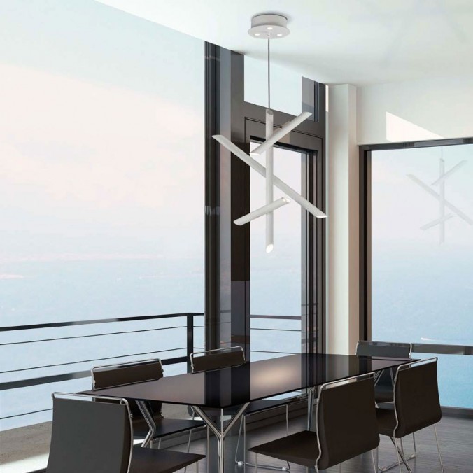 Lámpara colgante de techo LED TAKE WHITE