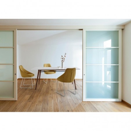 Mesa comedor 180cm IRINA estilo nórdico patas nogal