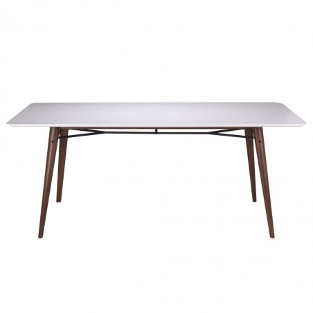 Mesa comedor 180cm IRINA estilo nórdico patas nogal