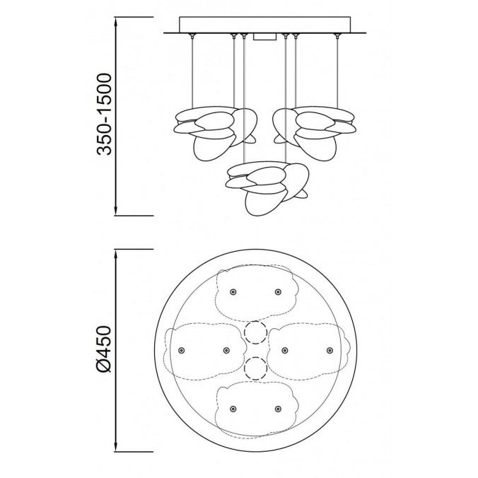 Lámpara de techo LED NIDO 45cm