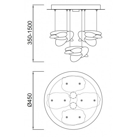 Lámpara de techo LED NIDO 45cm