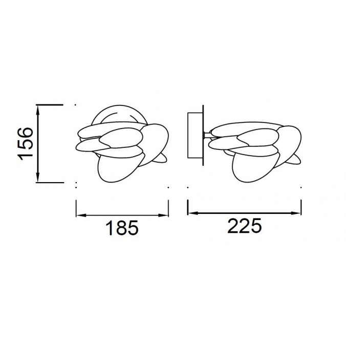 Lámpara aplique de  pared LED NIDO