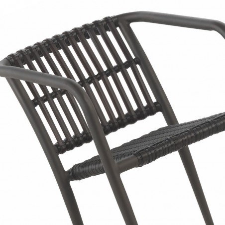 Silla de exterior DELTA aluminio y fibra sintética.