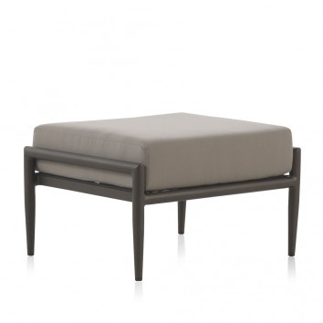 Puff exterior DELTA aluminio y tejido Hidrófugo Dralon