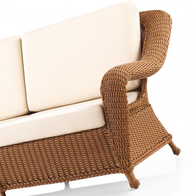 Sofá exterior 185cm CLASSIC CARAMELO tejido Hidrófugo Dralon Sofá exterior 185cm CLASSIC CARAMELO tejido Hidrófugo Dralon