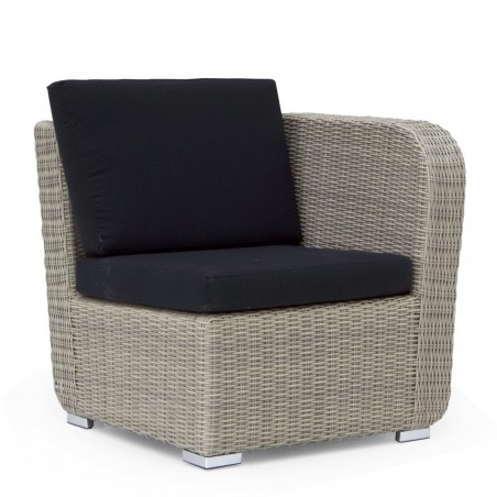 Sillón exterior modular TAUPE Izquierda tejido Hidrófugo Dralon