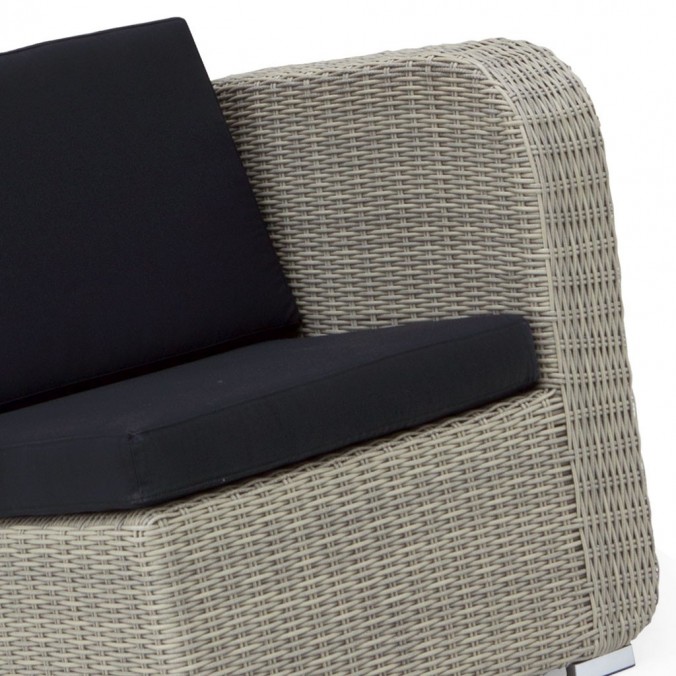 Sillón exterior modular TAUPE Izquierda tejido Hidrófugo Dralon