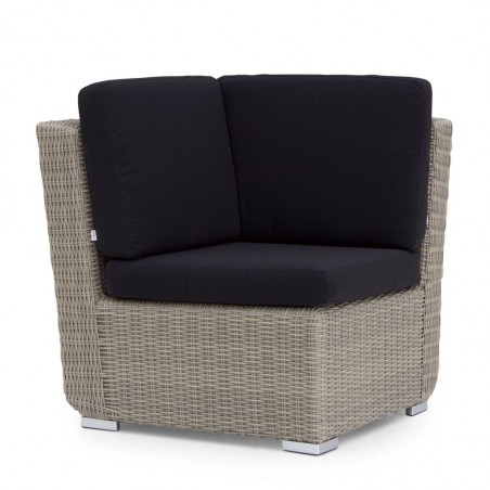 Sillón exterior modular TAUPE rincón tejido Hidrófugo Dralon