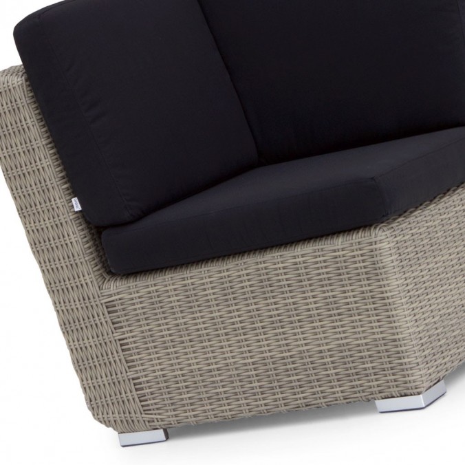 Sillón exterior modular TAUPE rincón tejido Hidrófugo Dralon