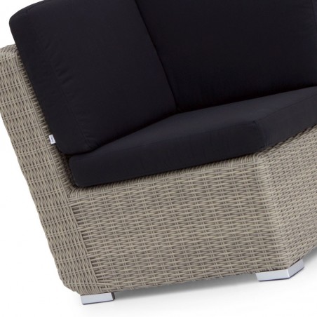 Sillón exterior modular TAUPE rincón tejido Hidrófugo Dralon