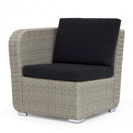 Sillón exterior modular TAUPE derecha tejido Hidrófugo Dralon