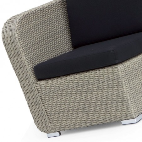 Sillón exterior modular TAUPE derecha tejido Hidrófugo Dralon