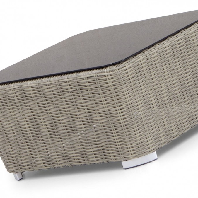 Mesa baja exterior TAUPE 80x80cm cristal negro 5mm Mesa baja exterior TAUPE 80x80cm cristal negro 5mm