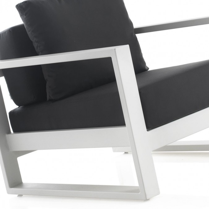Sillón exterior BIANCO tejido Hidrófugo Dralon