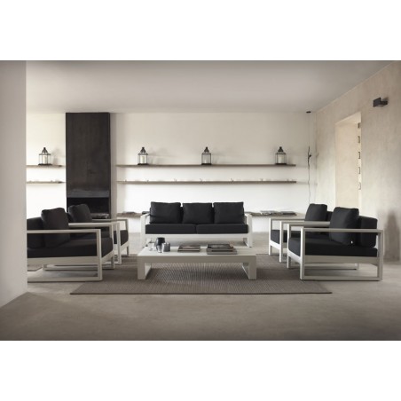 Sofá exterior BIANCO 195cm tejido Hidrófugo Dralon